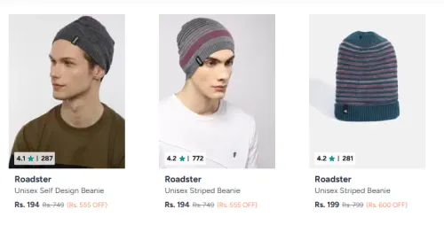 Image of Roadster Beanie for men starting ₹194 