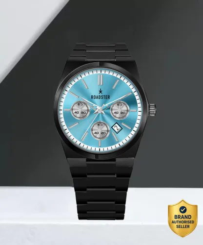 Image of Roadster Black Plated Scratch-Resistant Chrono Watch