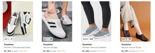 Image of Roadster womens Casual Shoes at minimum 90% Discount