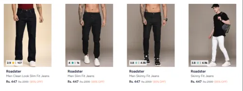 Image of Roadster Jeans For Men's upto 85% Discount