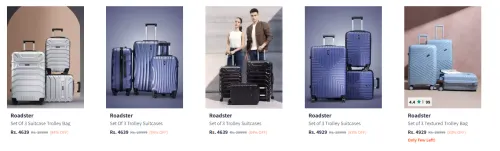 Image of Roadster Luggage Set Of 3 Starting @ ₹4639