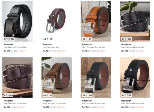 Image of ROADSTER men belt starting at ₹175