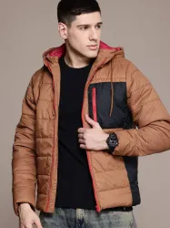 Roadster Men Colorblock Padded Jacket