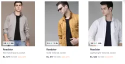 Roadster Men Fashiion Jacket Minimum 60% Discount