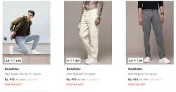 Roadster Men Fashion Jeans Minimum 70% Discount