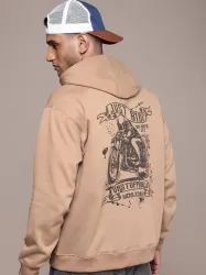 Roadster  Men Full Sleeve Printed Hooded Sweatshirt