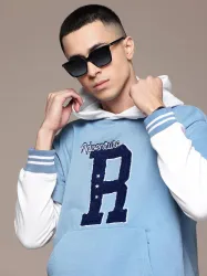Roadster Men Full Sleeve Printed Hooded Sweatshirt