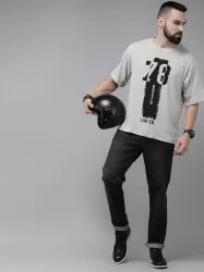 Roadster Men Graphic Printed T-shirt
