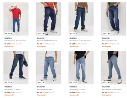 Roadster men Jeans Starting @ ₹271