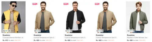 Image of Roadster Men's jacket up to 78% Discount 