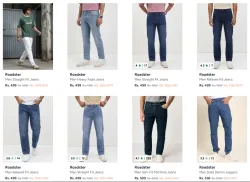 ROADSTER mens jeans at starting ₹499 