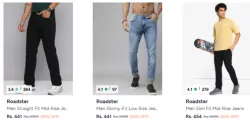 Roadster Men's Jeans Flat 85%Discount