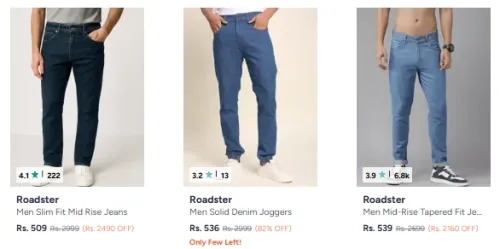 Image of Roadster Men's Jeans Starting @ ₹509