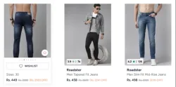 Roadster Mens Jeans Upto 83% OFF