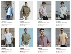 Roadster Men,s Shirts Starting At Rs.152