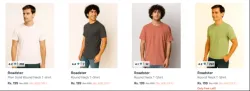 Roadster mens T-shirt Starting @ ₹199
