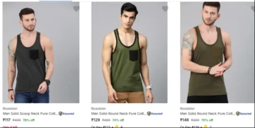 Image of Roadster Men's T Shirts Starting @ ₹117