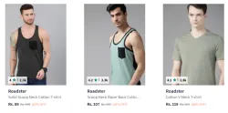 Roadster Mens Tshirt Starting @ ₹89