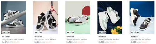 Image of Roadster Men's & Women's Shoes Minimum 90% Discount 