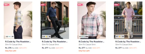 Image of Roadster Men Shirt up to 82% Discount