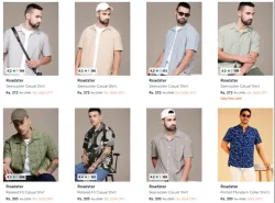 ROADSTER men shirts up to 80%Discount 
