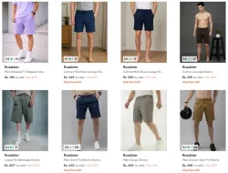 ROADSTER men shorts at starting ₹199