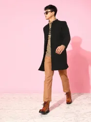 Roadster  Men Solid Winter Coat