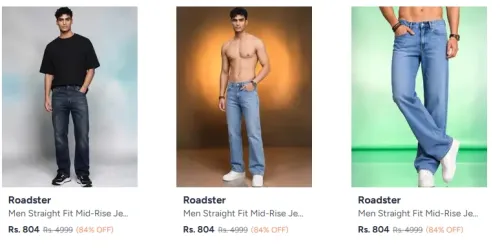 Image of Roadster Men Stretchable Jeans Upto 84% OFF