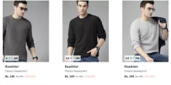 Roadster Men Sweatshirt Starting @ ₹249