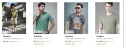 Roadster Men t-shirts starting at ₹139