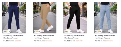 Image of Roadster Men Trouser Minimum 70% Discount