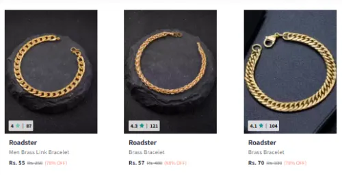 Image of Roadster Men's Bracelet Starting @ ₹55