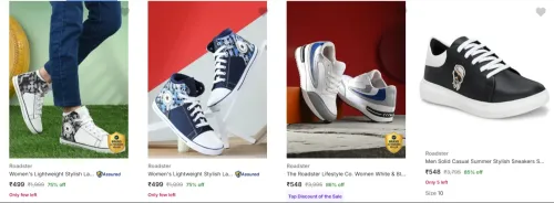 Image of Roadster Men’s Casual Shoes at minimum 74% Discount