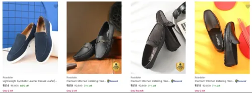 Image of Roadster Men’s Casual Shoes at Minimum 70% Discount