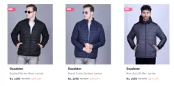 Roadster Mens Jackets at Minimum 80% Discount