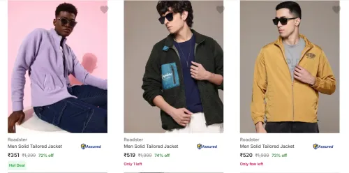 Image of Roadster Men's Jackets upto 74% Discount