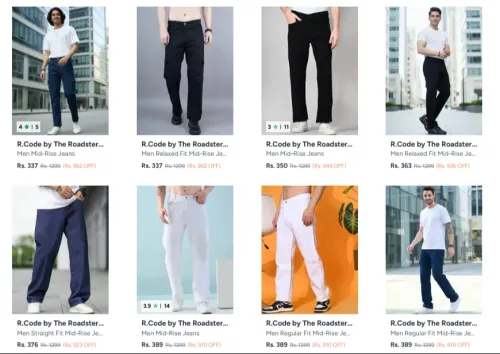Image of R0ADSTER men's jeans at starting ₹337