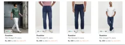 Roadster mens jeans at starting ₹499