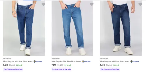 Image of Roadster Mens Jeans Starting @ ₹419