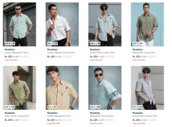 Roadster Mens Shirts Starting at ₹229