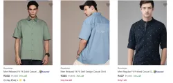 Roadster Mens Shirts upto 75% Discount