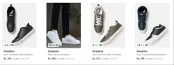 Roadster Mens Shoes at minimum 78% Discount