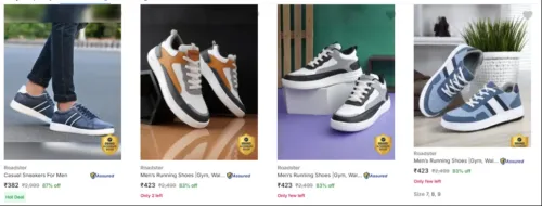 Image of Roadster Men's Shoes upto 87% discount 