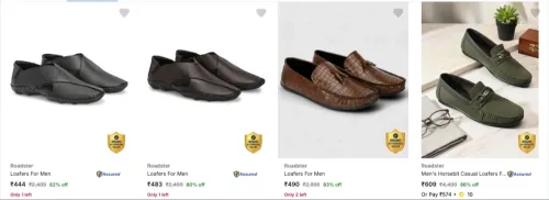 Image of Roadster Men's Shoes upto 88% discount 