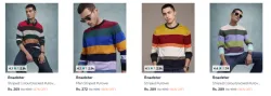 Roadster Mens  Sweaters starting @ ₹269