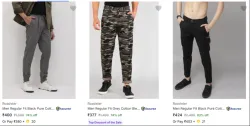 Roadster Mens Trousers Minimum 74% Discount