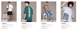 Roadster Mens T-shirts at minimum 80% Discount