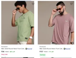 Roadster Mens T-Shirts @ Starting ₹96