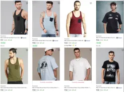 Roadster Mens T-shirts Starting at ₹117