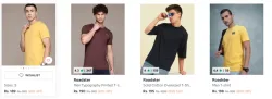 Roadster Mens T-shirts Starting at ₹189